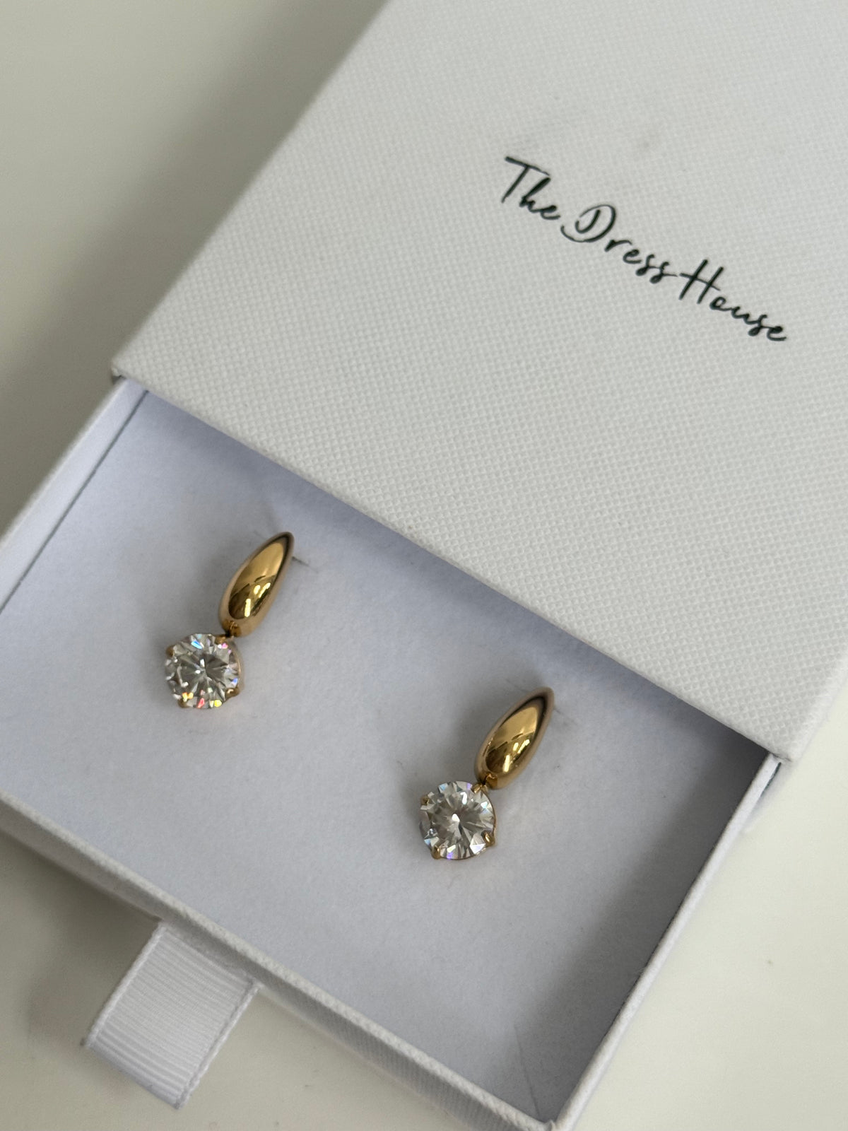 Florence - Gold Diamanté Earring