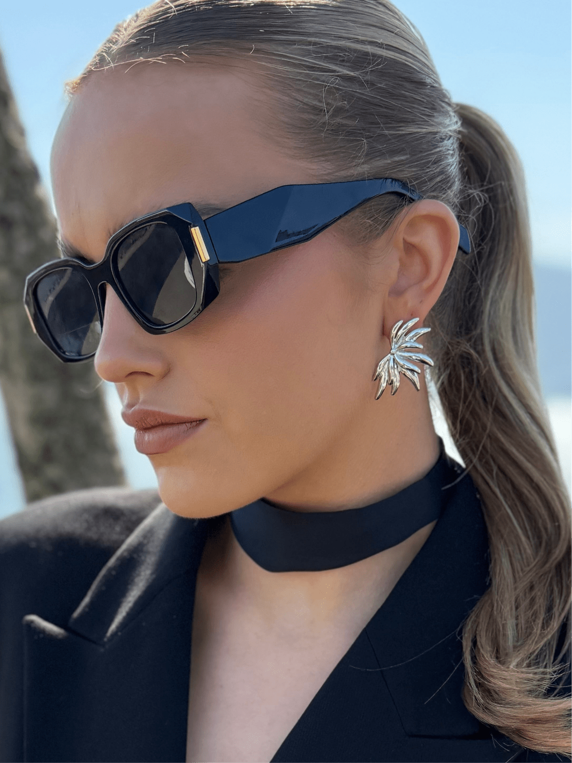 Della - Silver Statement Earring