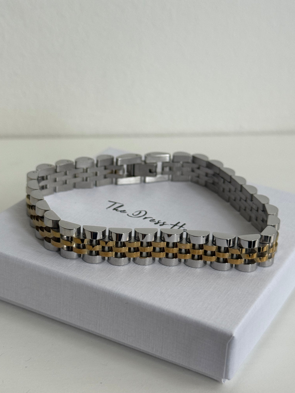 Beth - Silver Gold Two Tone Bracelet