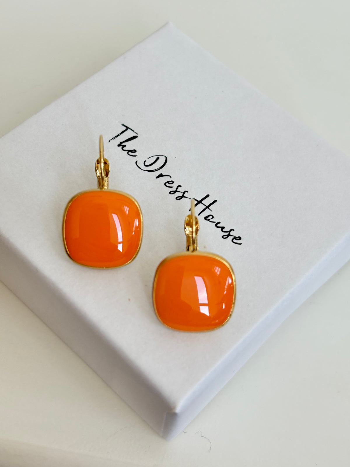 Kylie - Orange Gold Earring