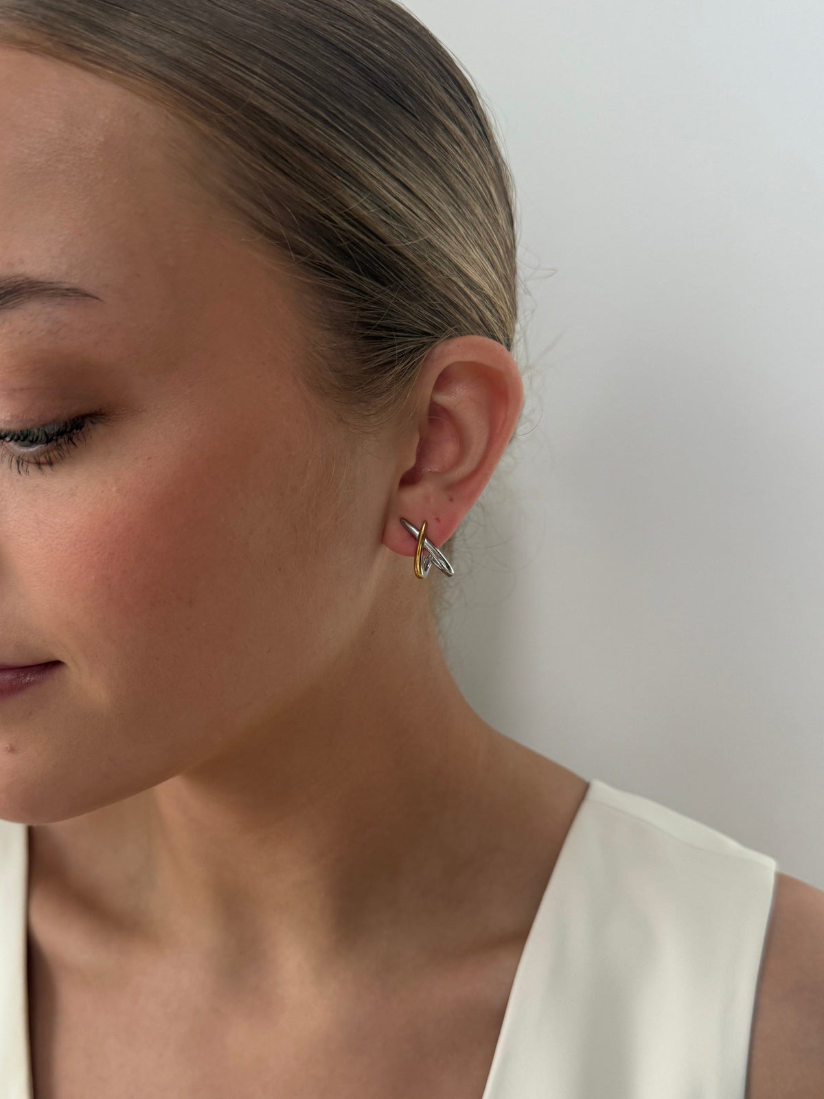 Martha - Gold Silver Earring