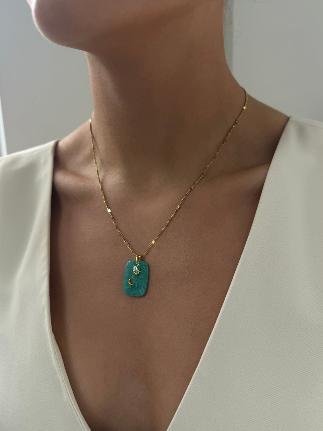 Tilly May - Turquoise Gold Necklace