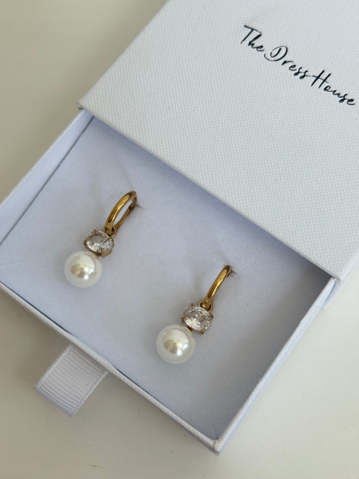 Myleene - Gold Pearl Earring