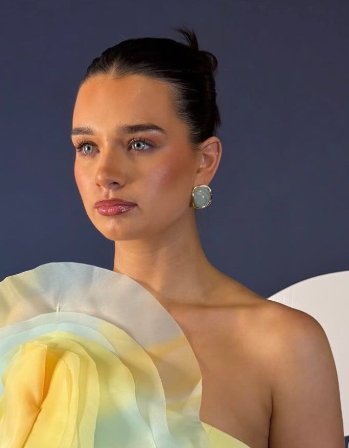 Cora - Blue Gold Earring