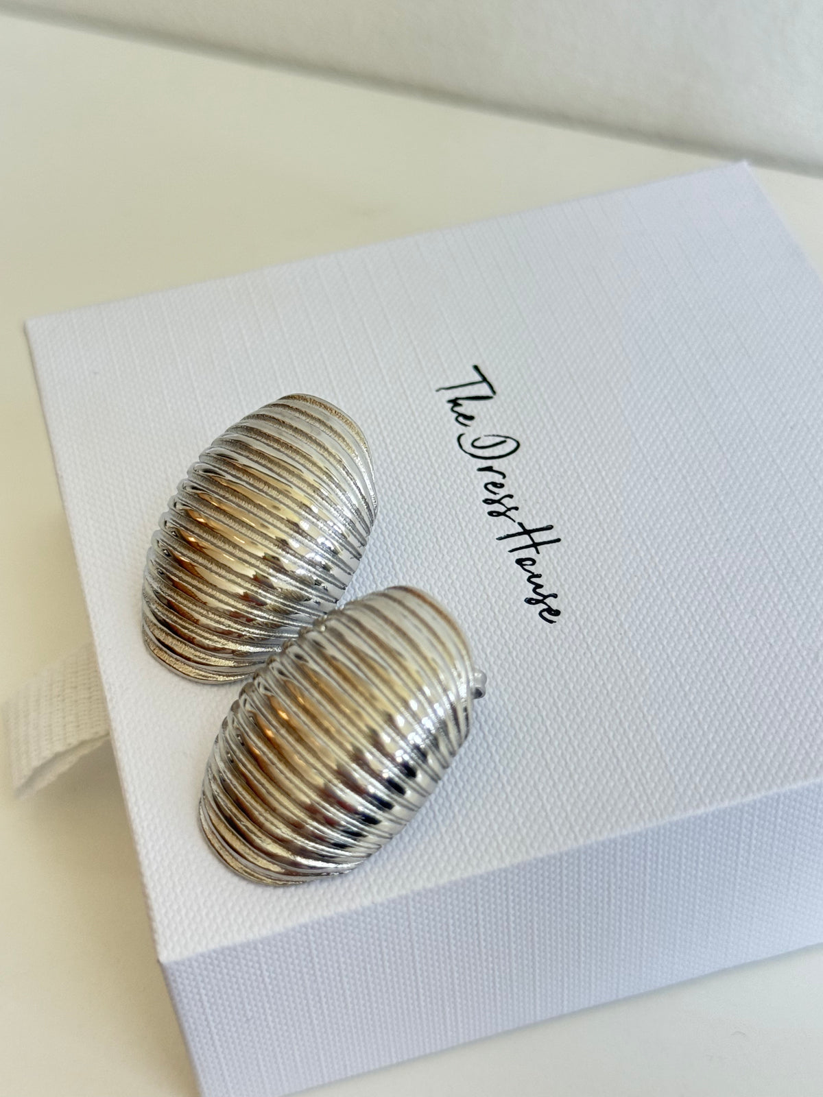 Dominique - Silver Statement Earring