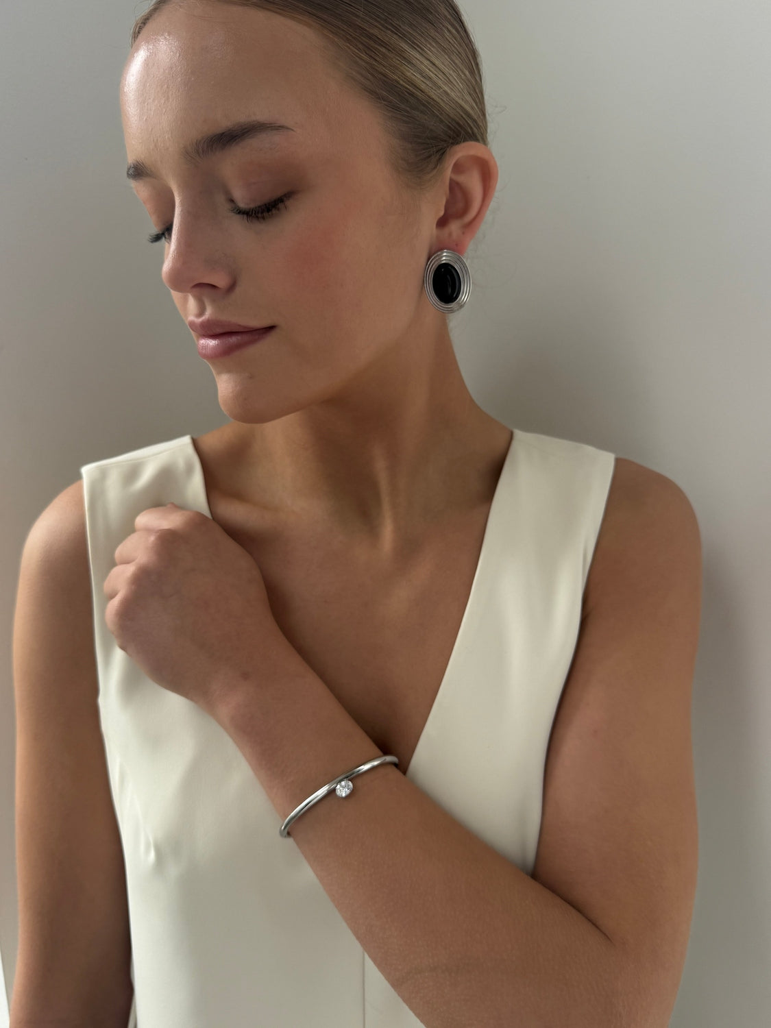 Mila - Silver Bangle Bracelet