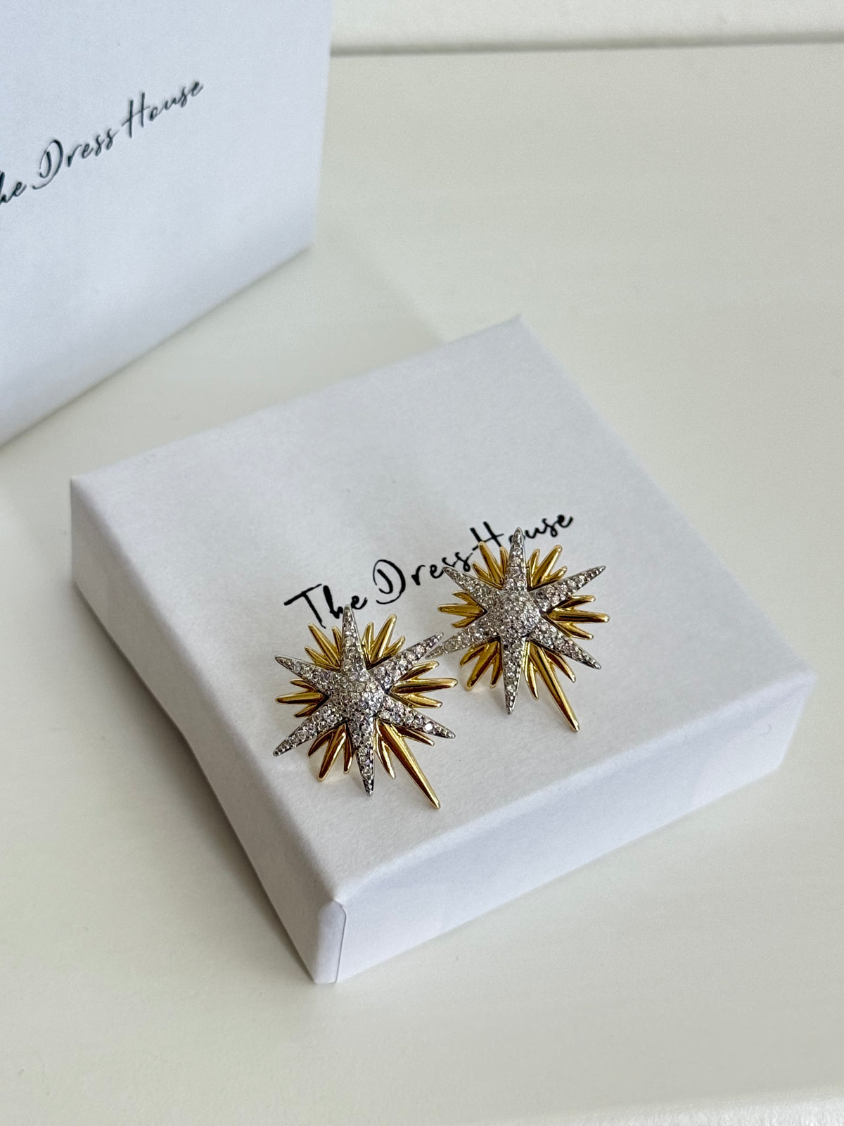 Starla - Gold Silver Star Earring