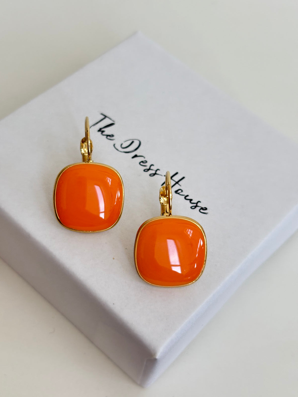 Kylie - Orange Gold Earring