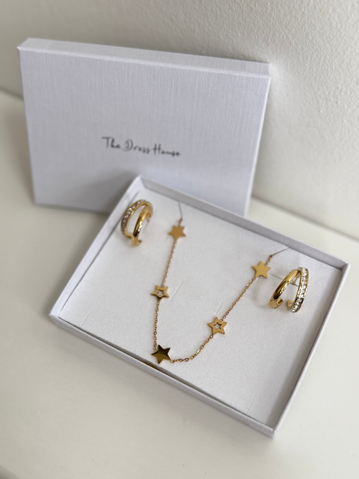 Christmas Gift Set 7 - Gold Earring Necklace