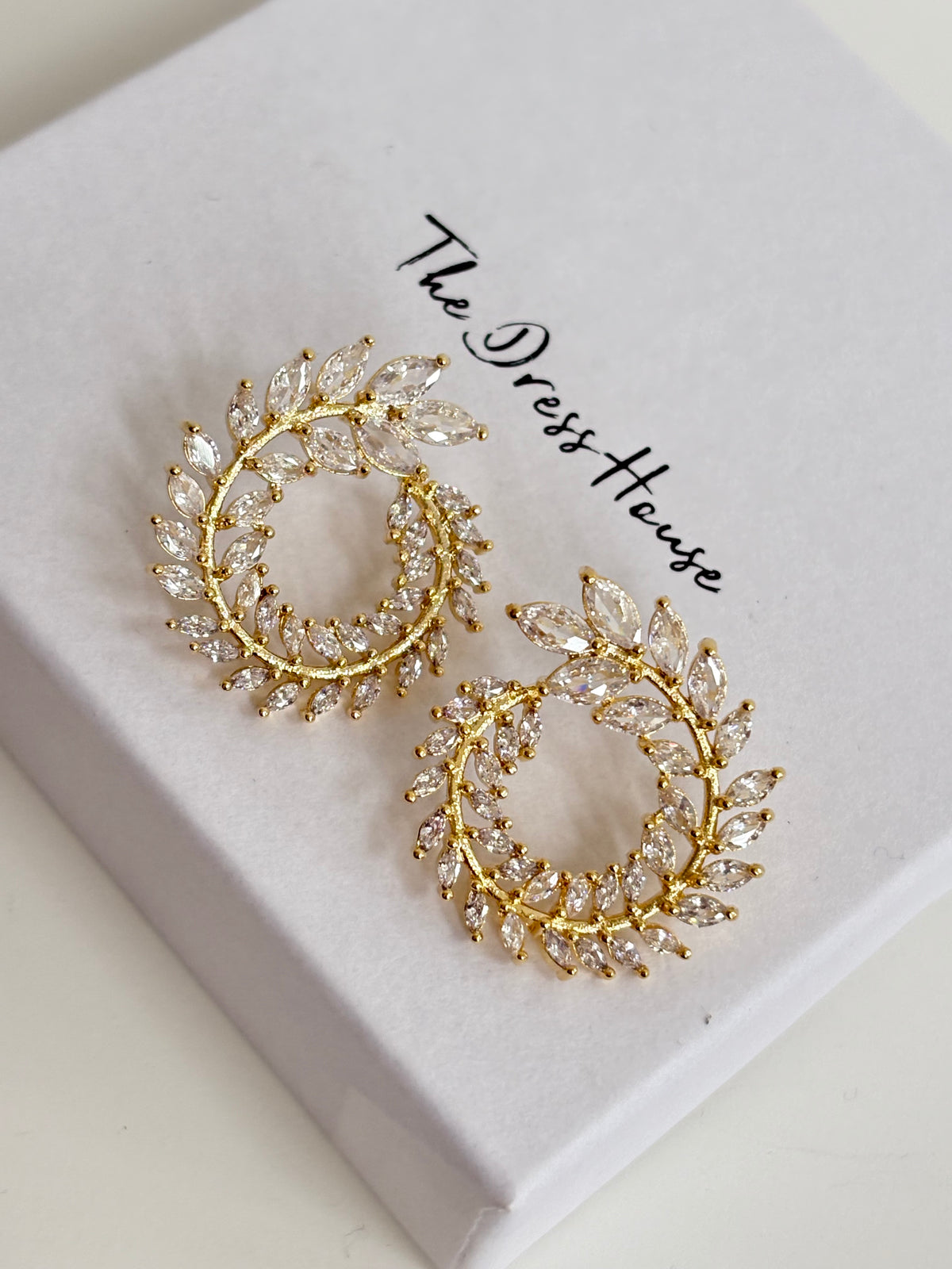 Bonnie - Gold Diamanté Earring