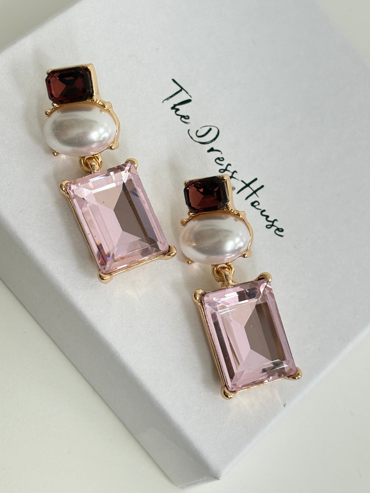 Melody - Pink Gold Statement Earring