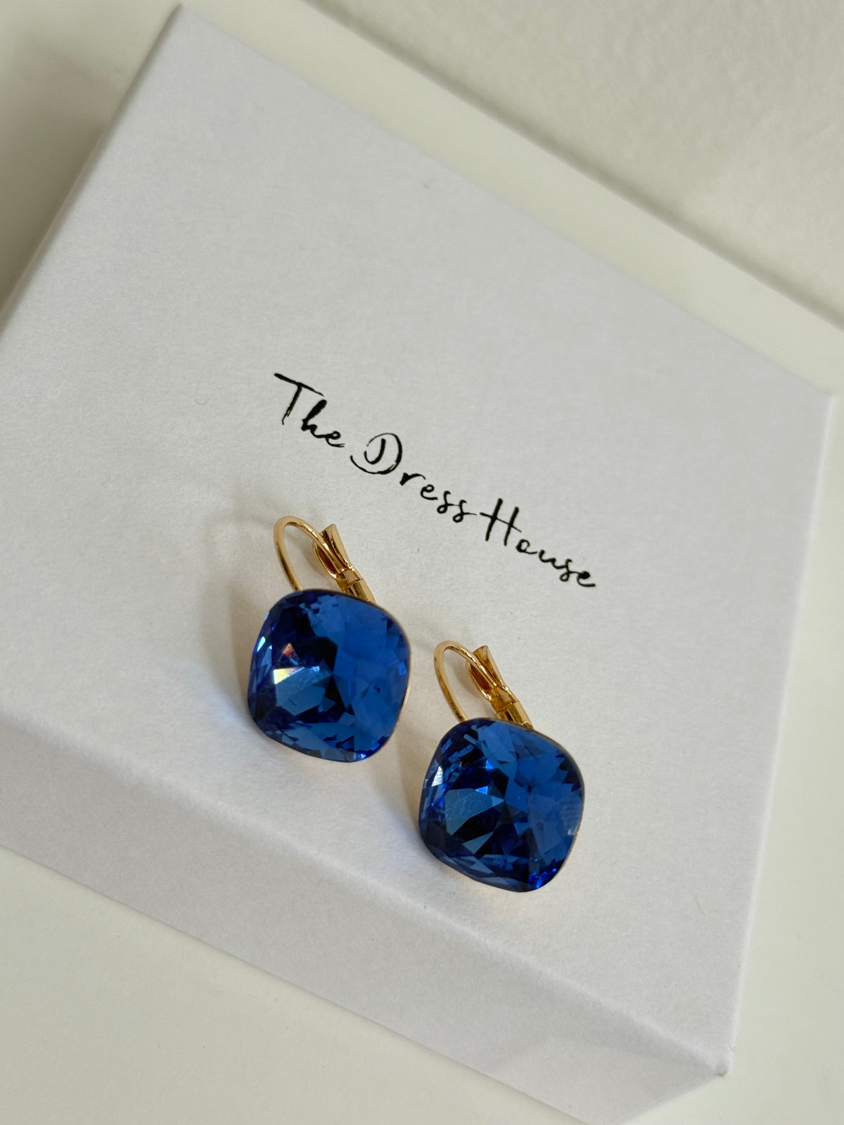 Anna - Gold Blue Earring