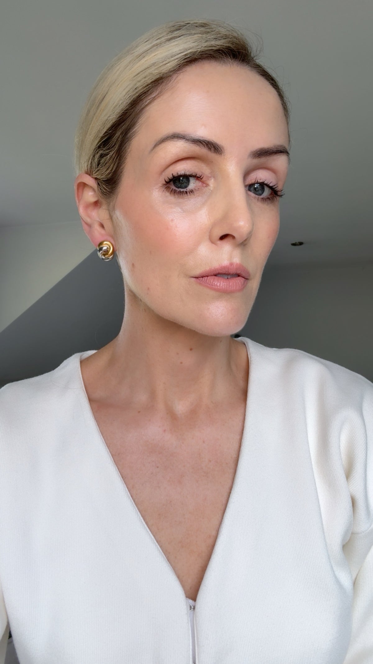 Ava - Gold Silver Stud Earring