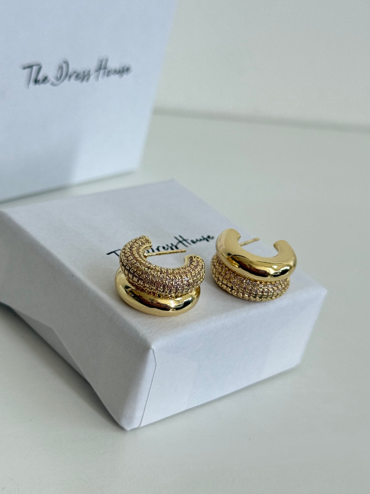 Abbie Shimmer - Gold Hoop Earring