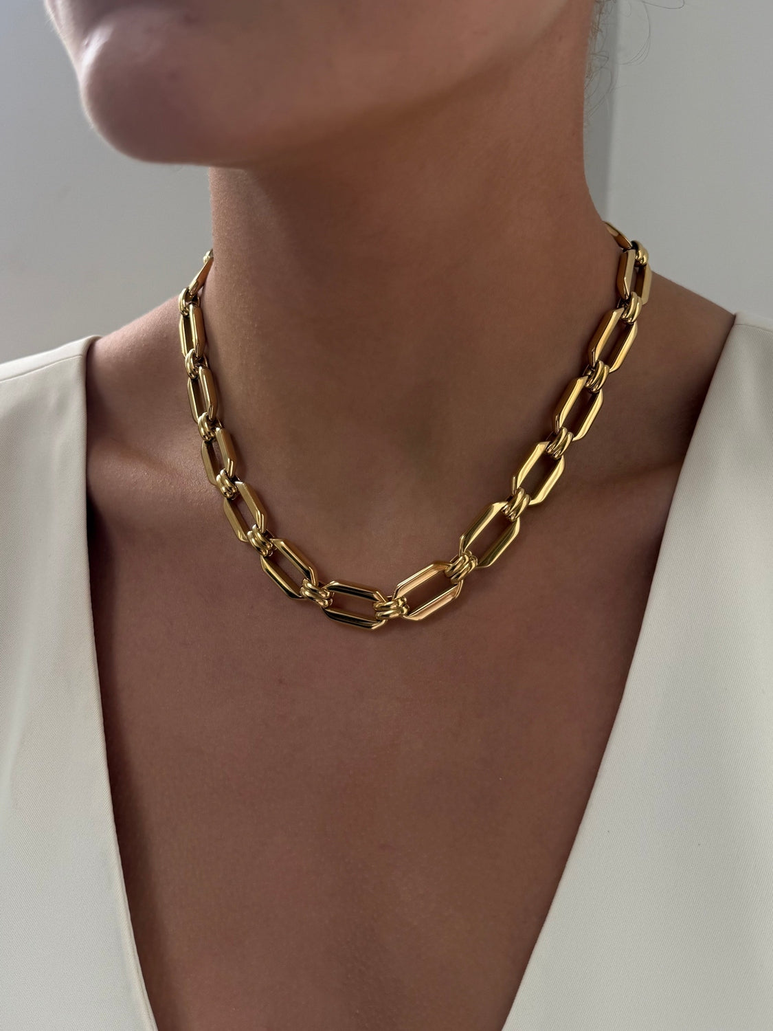 Kacie - Gold Link Necklace