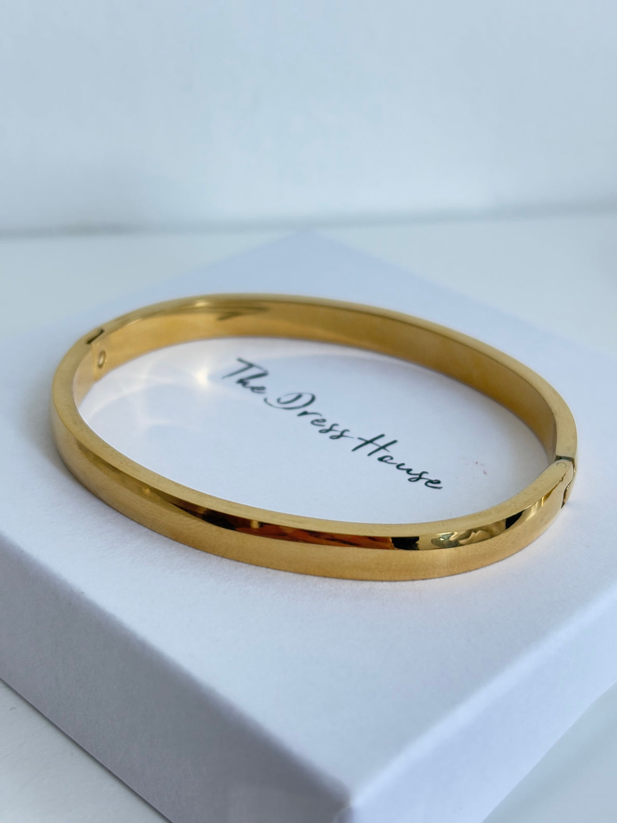 Harper - Gold Bangle Bracelet Thick