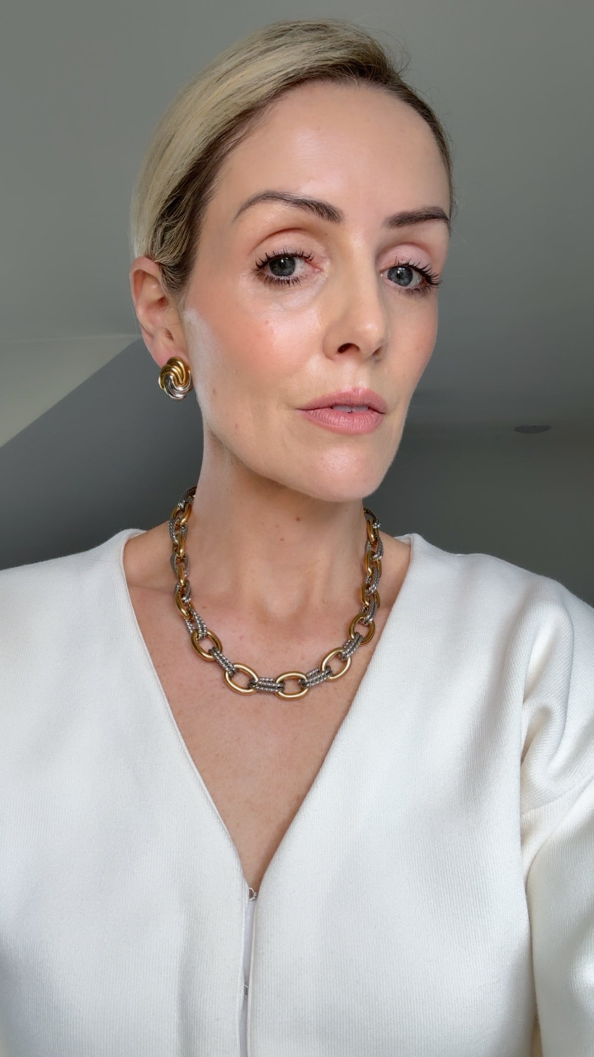 Lexi - Gold Silver Stud Earring