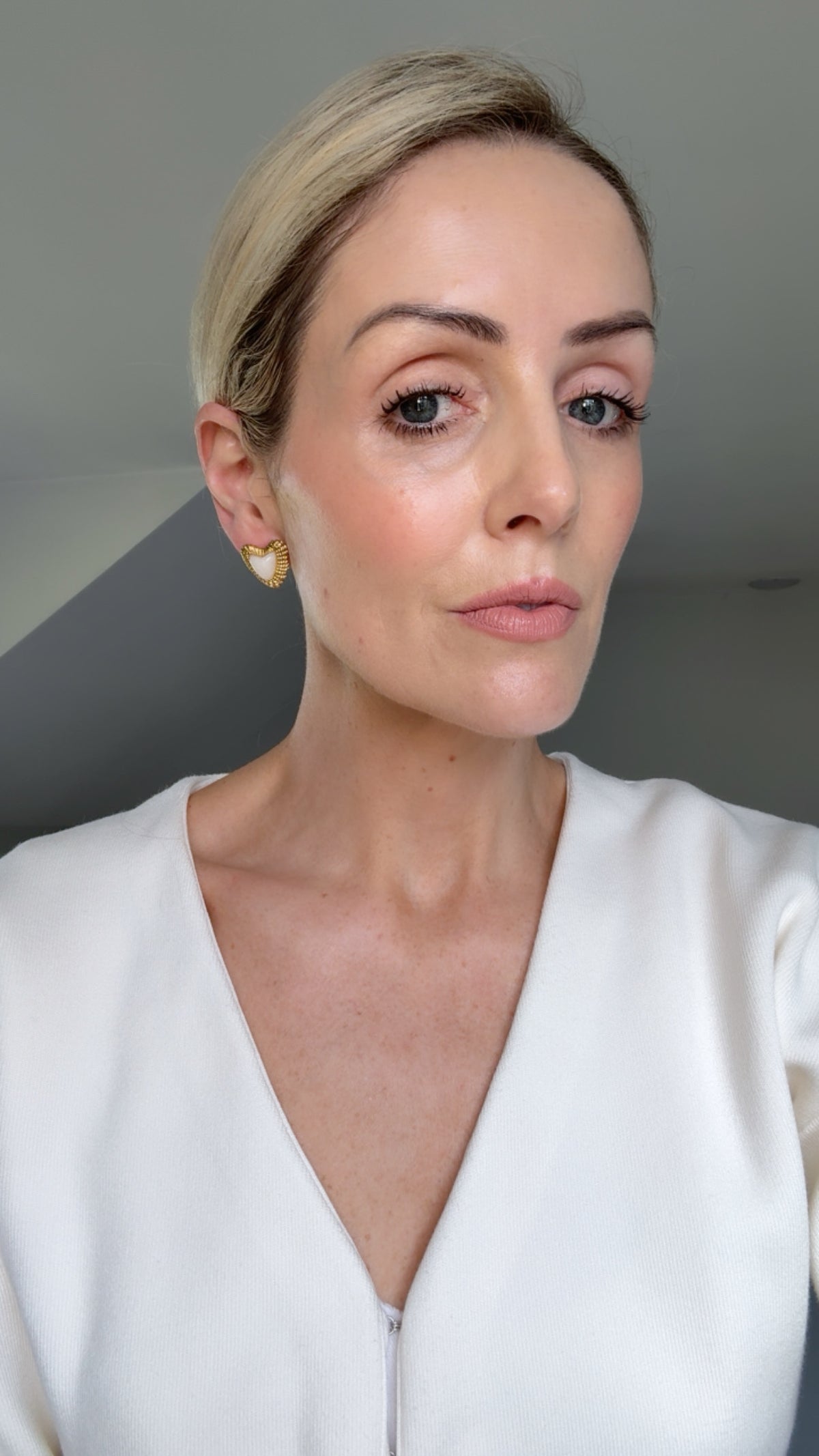 Bella - Gold Heart Earring