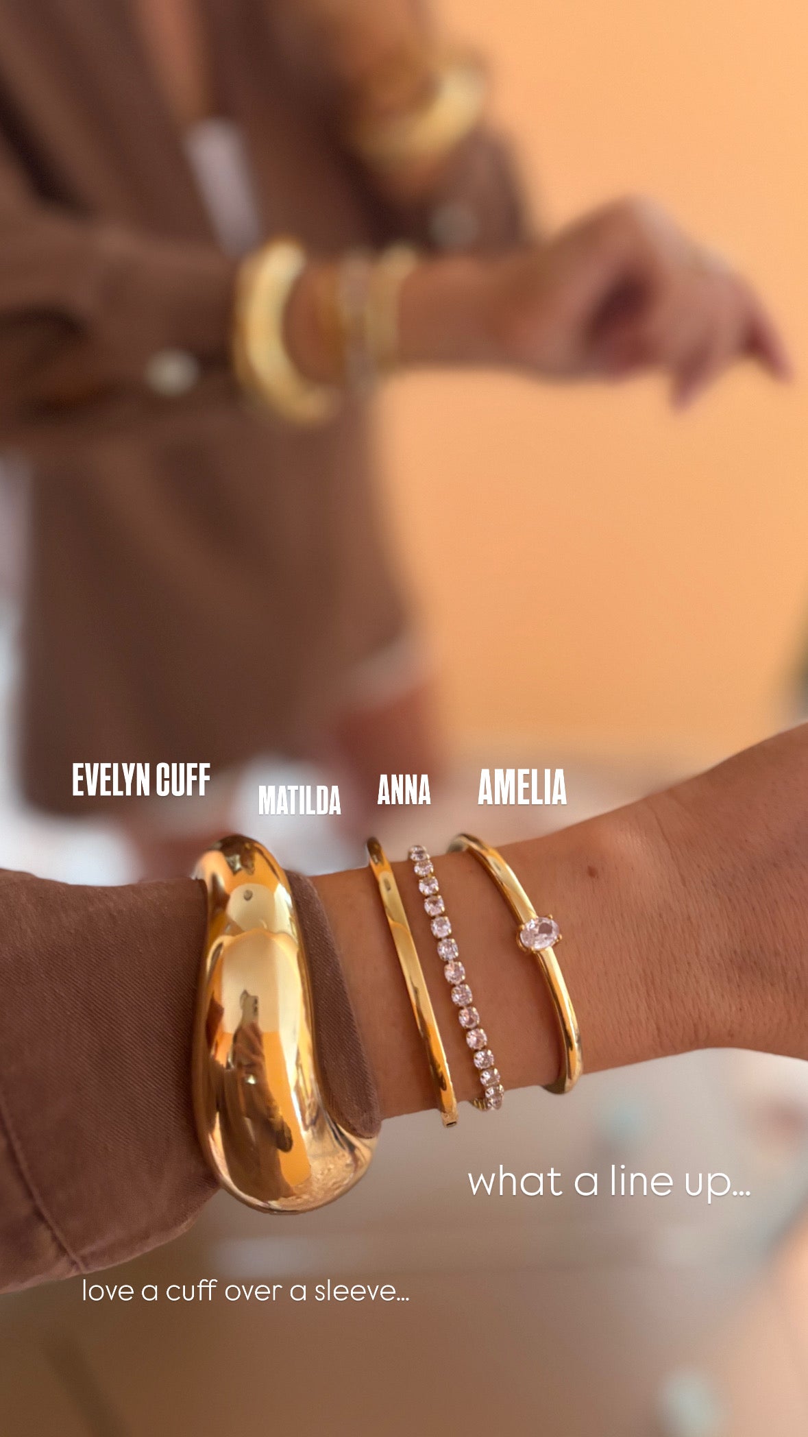 Matilda May - Gold Bangle Bracelet
