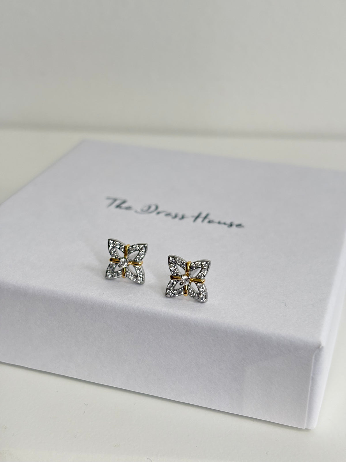 June - Gold Silver Earring