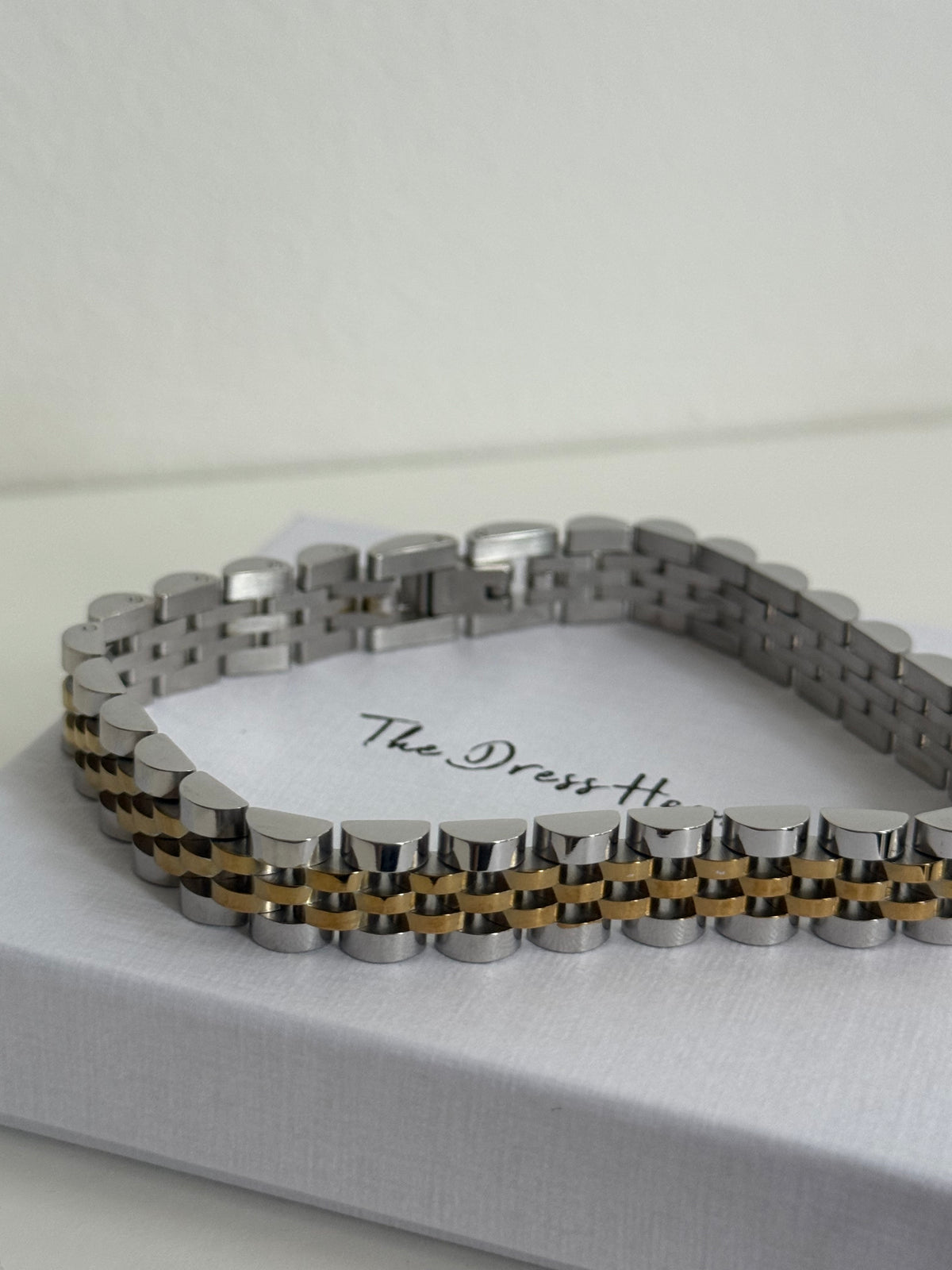 Beth - Silver Gold Two Tone Bracelet