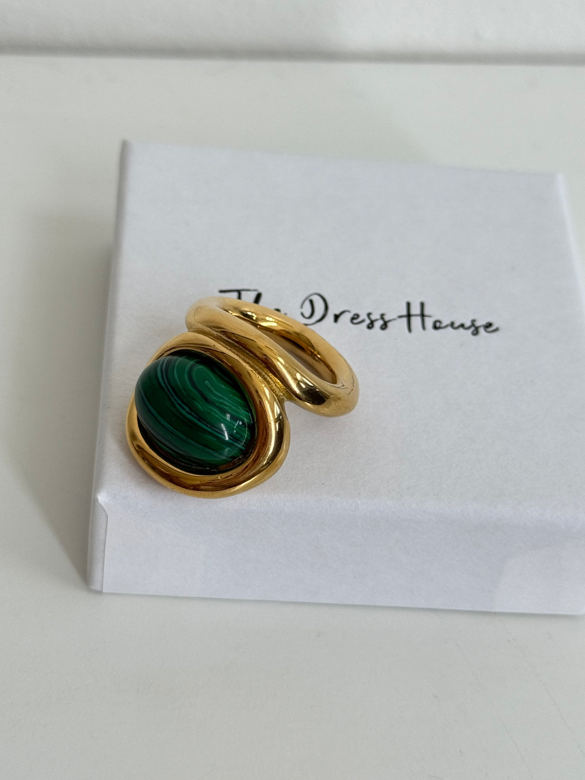 Elsa - Green Gold Cocktail Ring