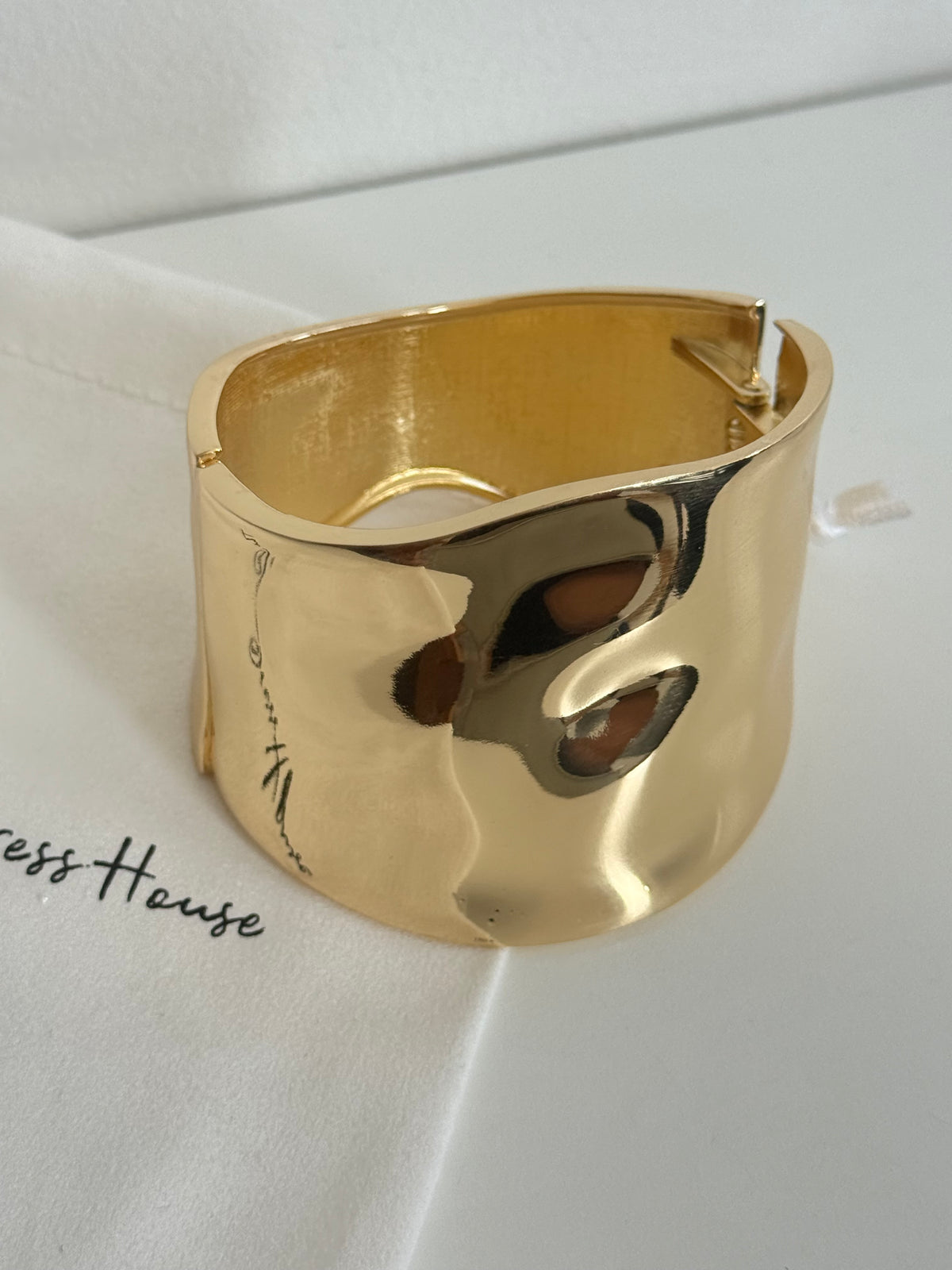 Kellie - Gold Statement Cuff Bangle