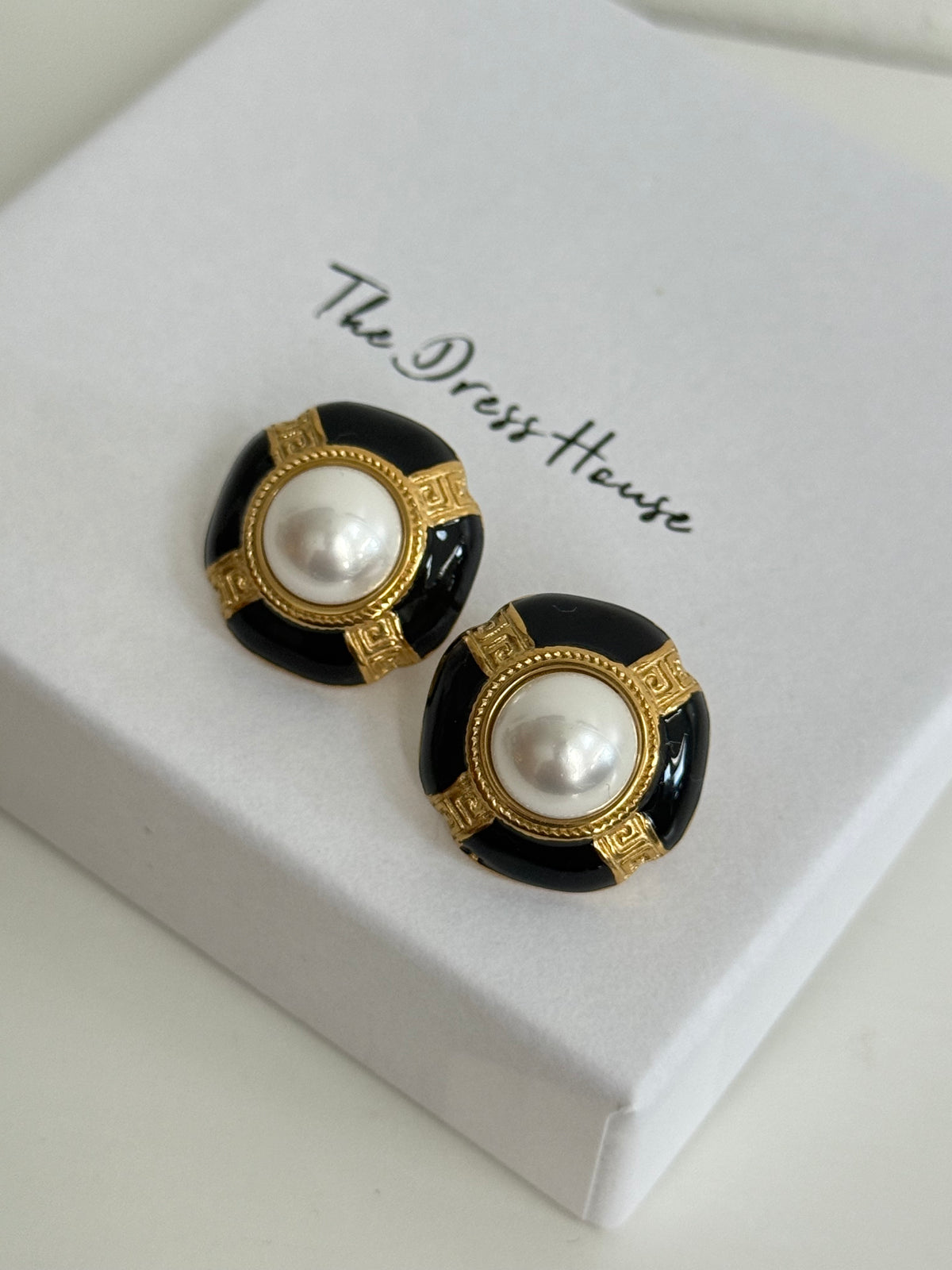 Cassie - Black Gold Pearl Earring