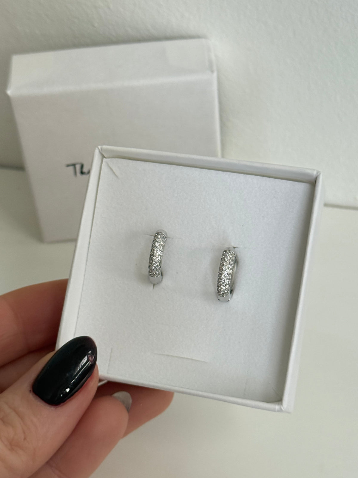 Kitty - Silver Hoop Earring