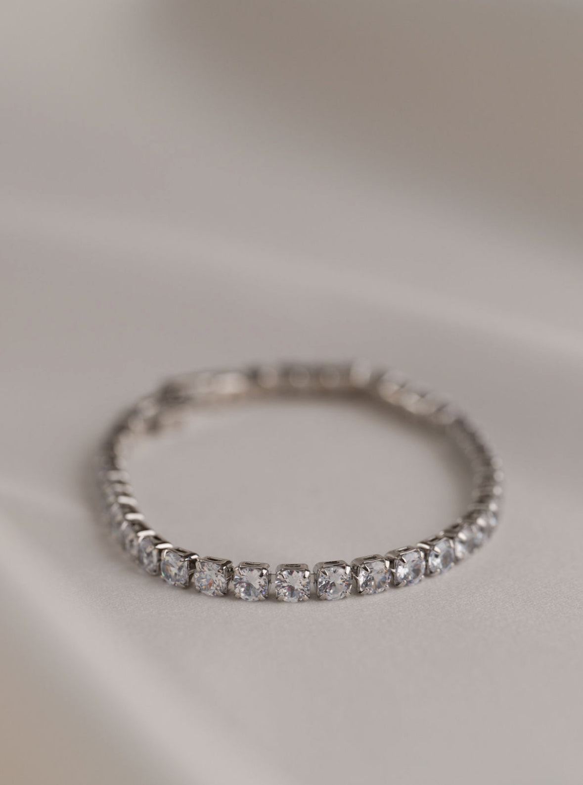 Anna - Silver Tennis Bracelet