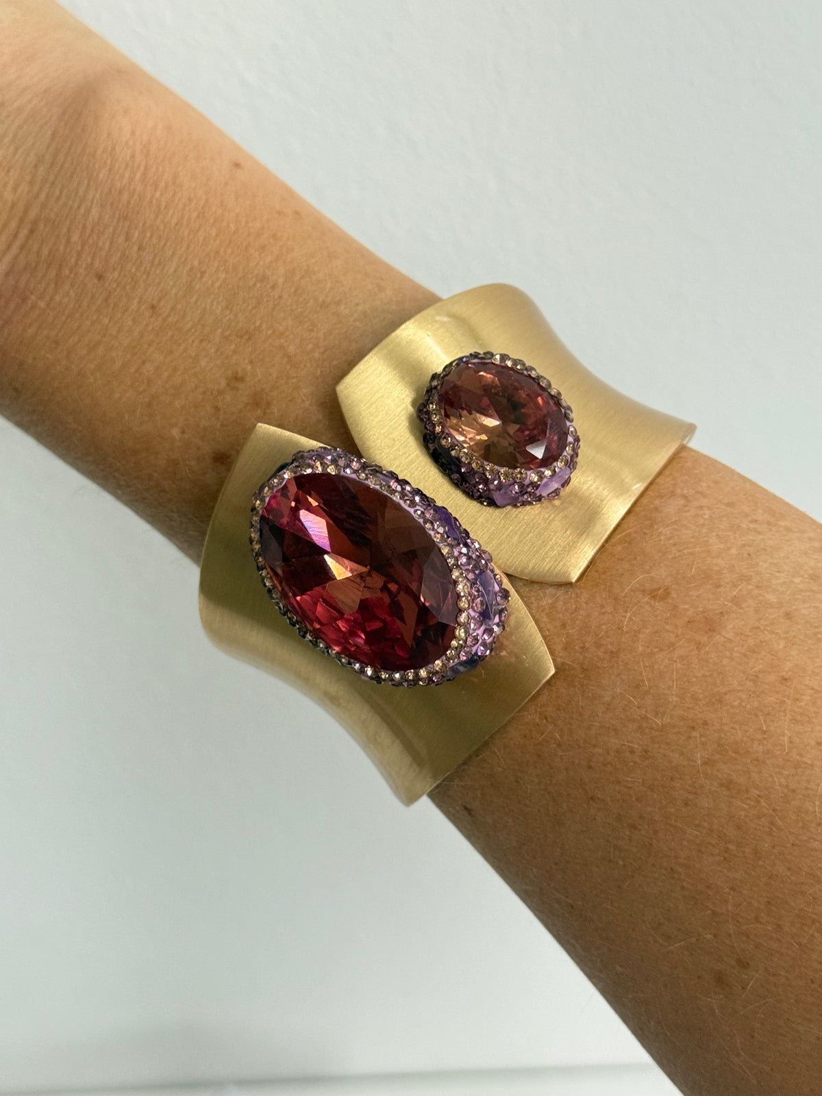 Sarah - Gold Purple Bangle