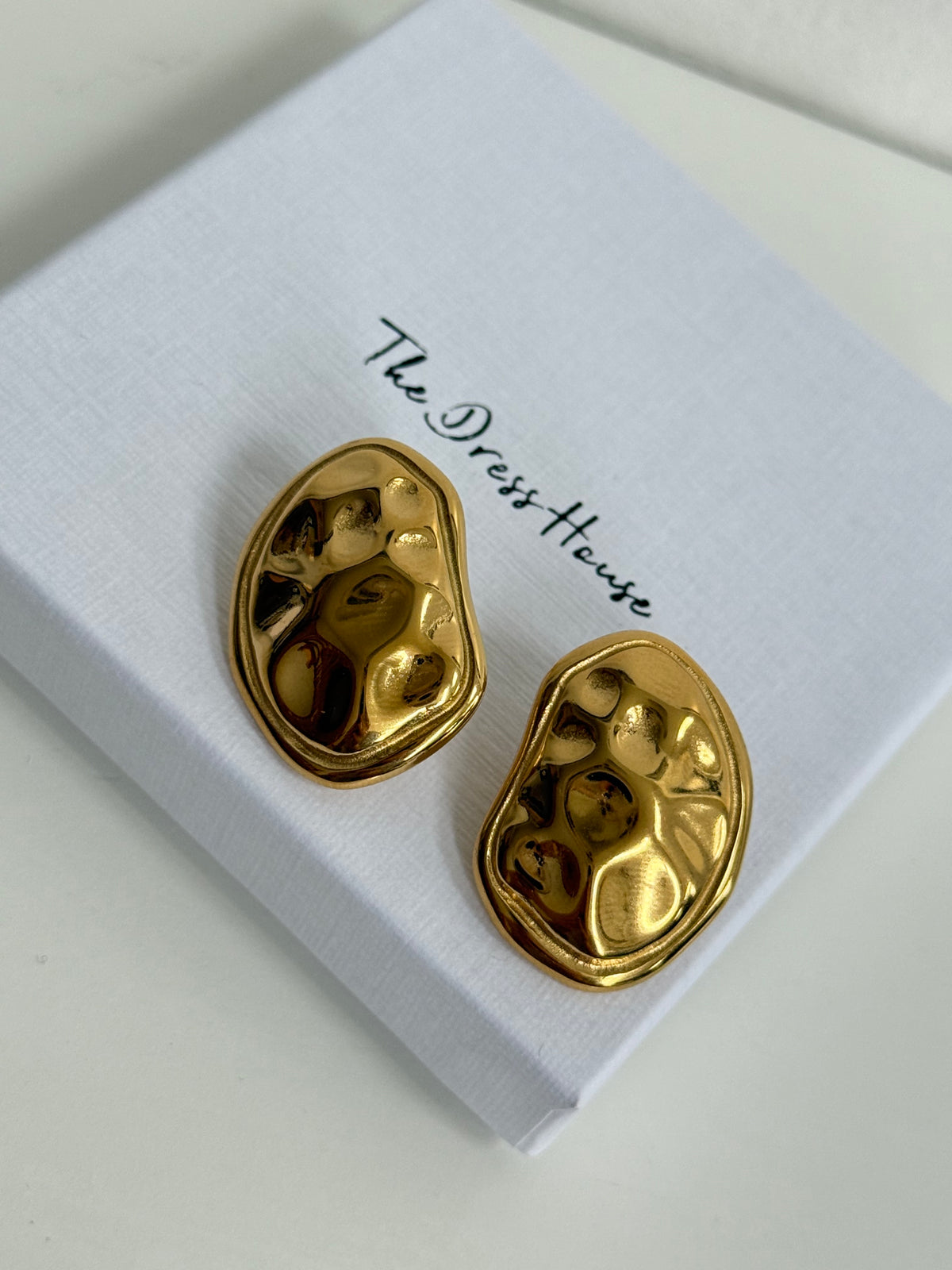 Becca - Gold Statement Stud Earring