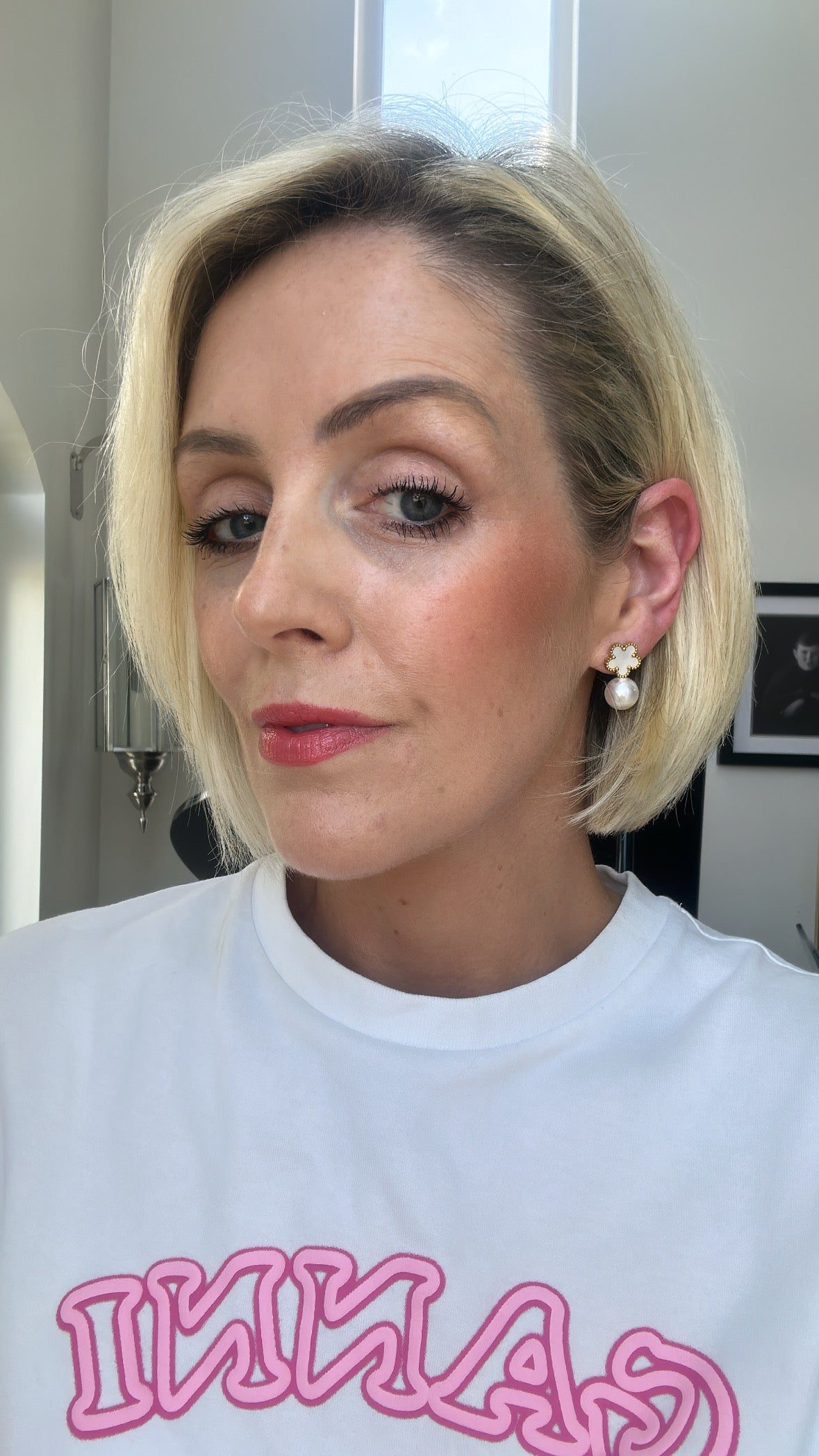 Katie - Cream Gold Pearl Earring