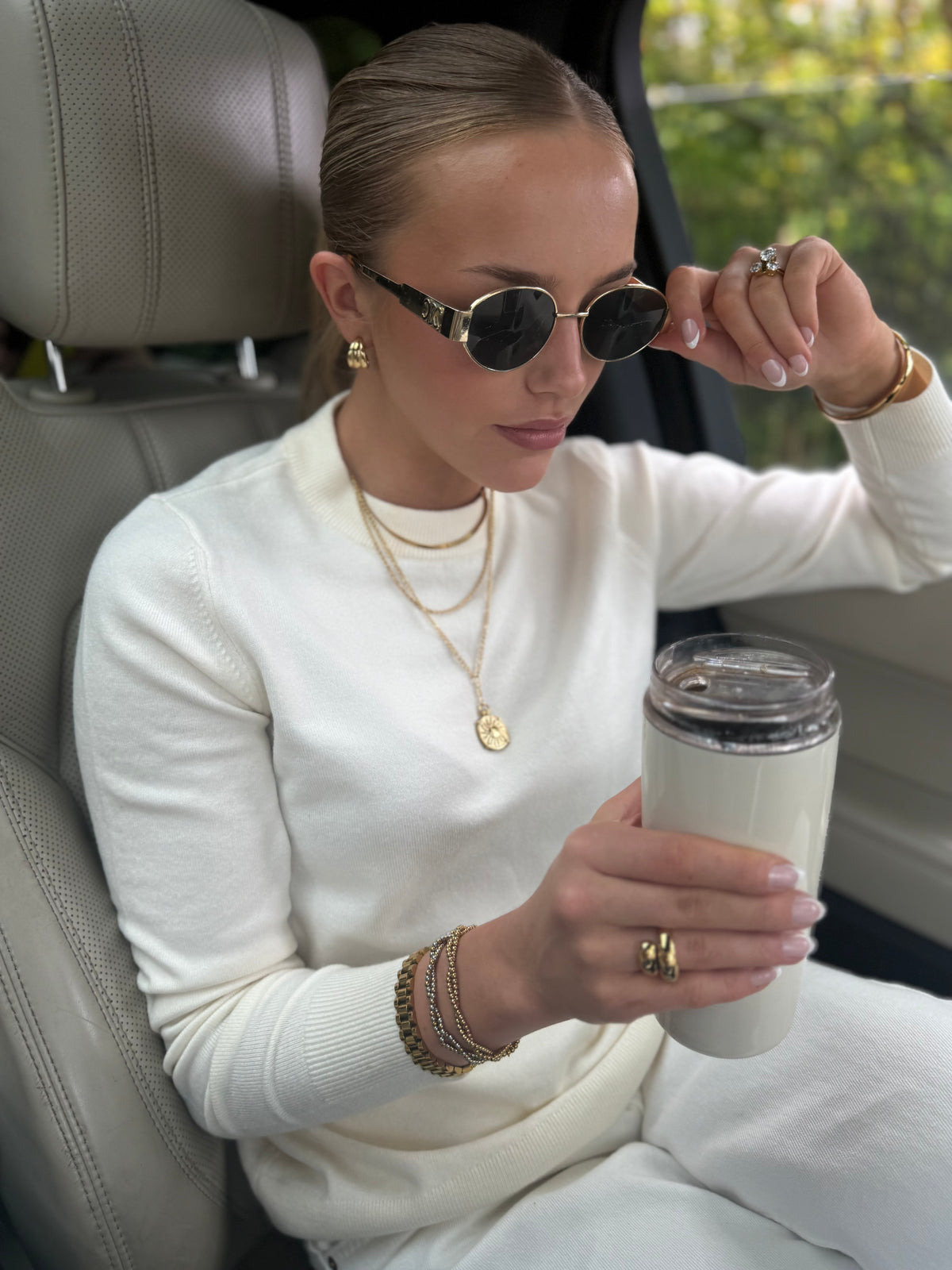 Carmela - Gold Hoop Earring