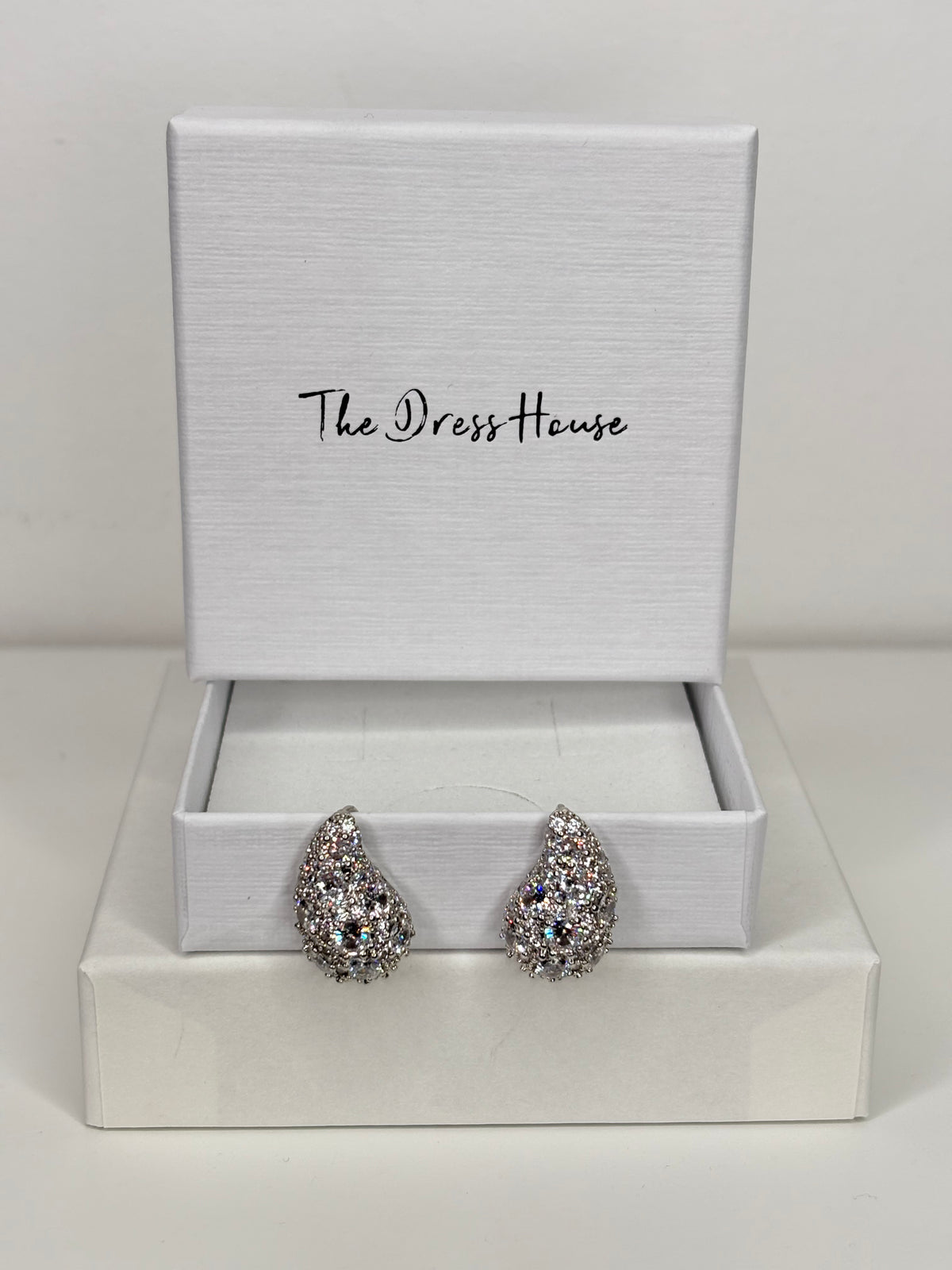 Mimi - Silver Diamanté Earring