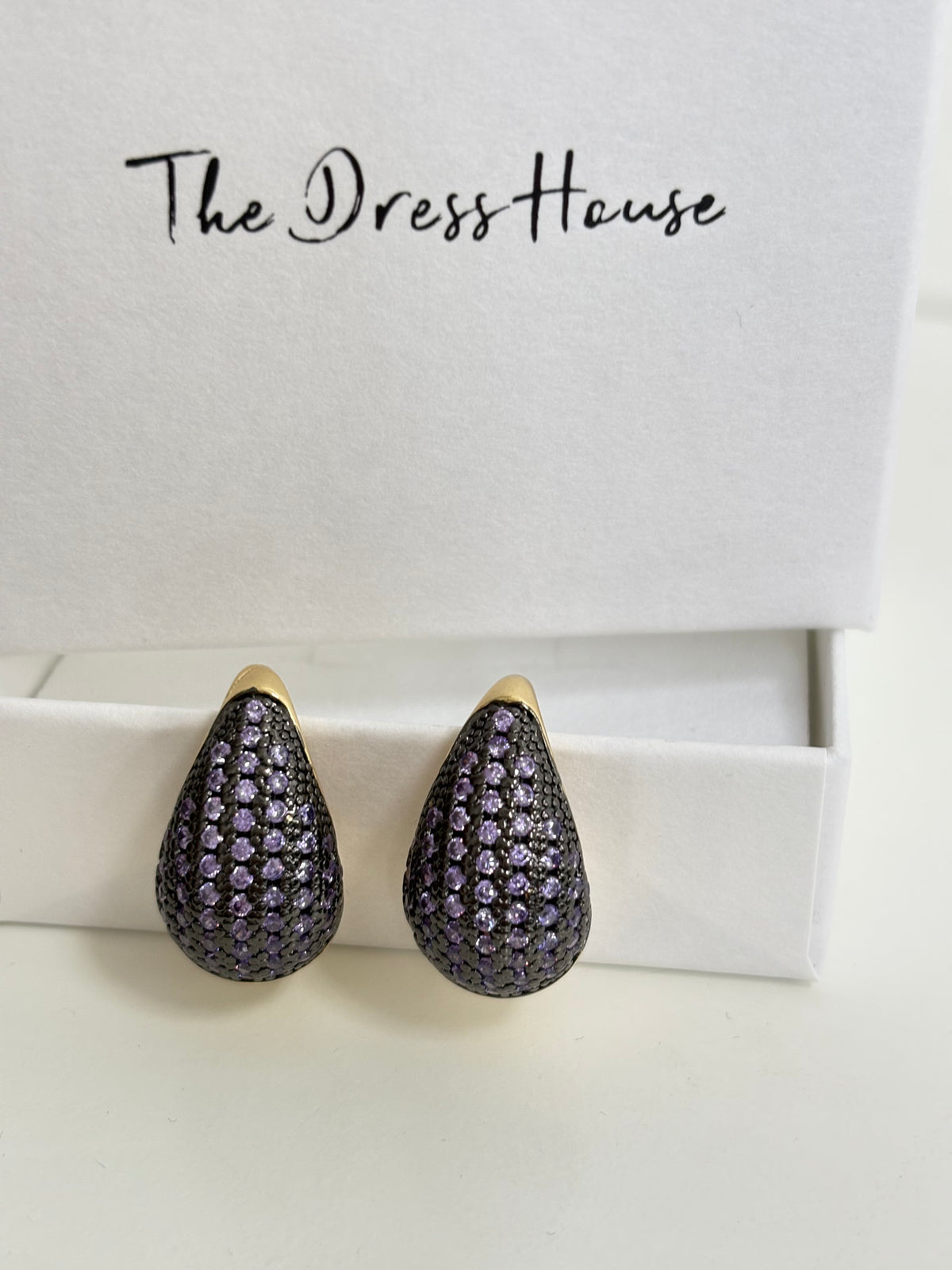 Alsa - Purple Gold Earring