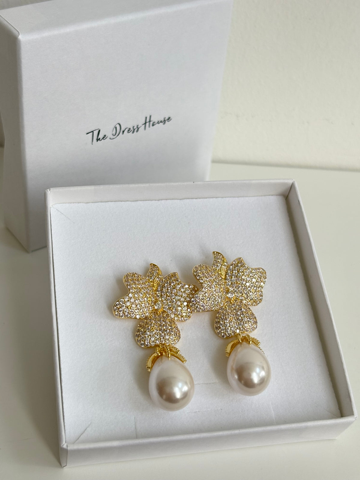 Elouise - Gold Pear Earring