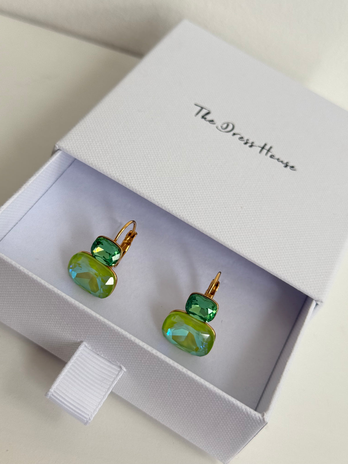 Dani - Green Gold Earring