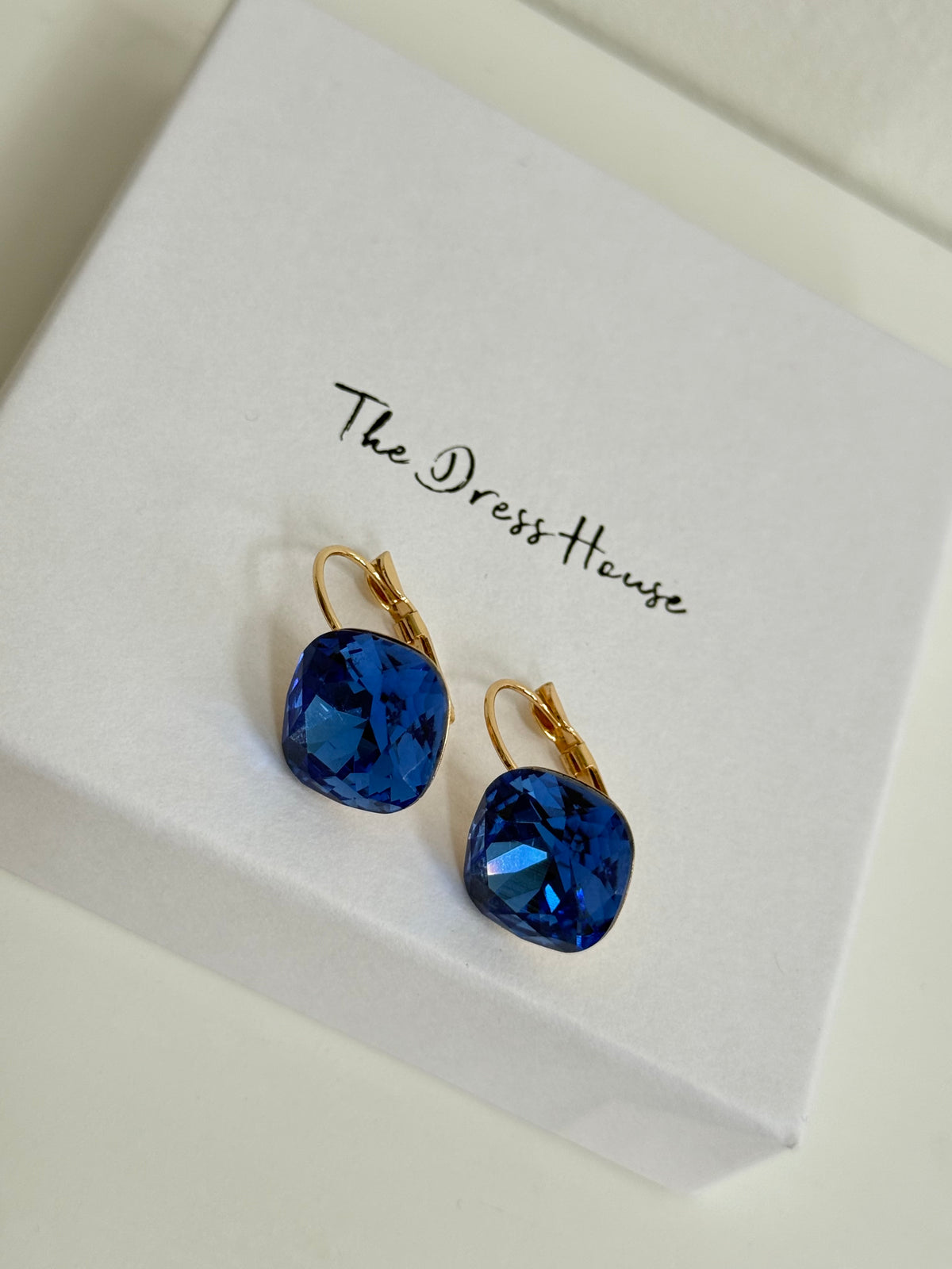 Anna - Gold Blue Earring