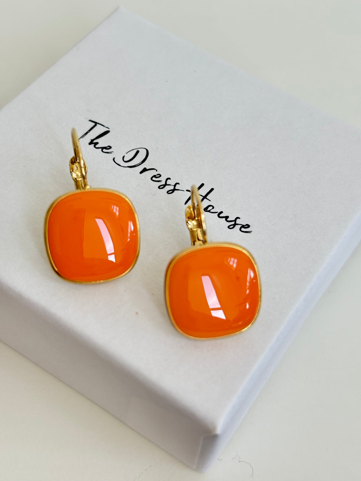 Kylie - Orange Gold Earring