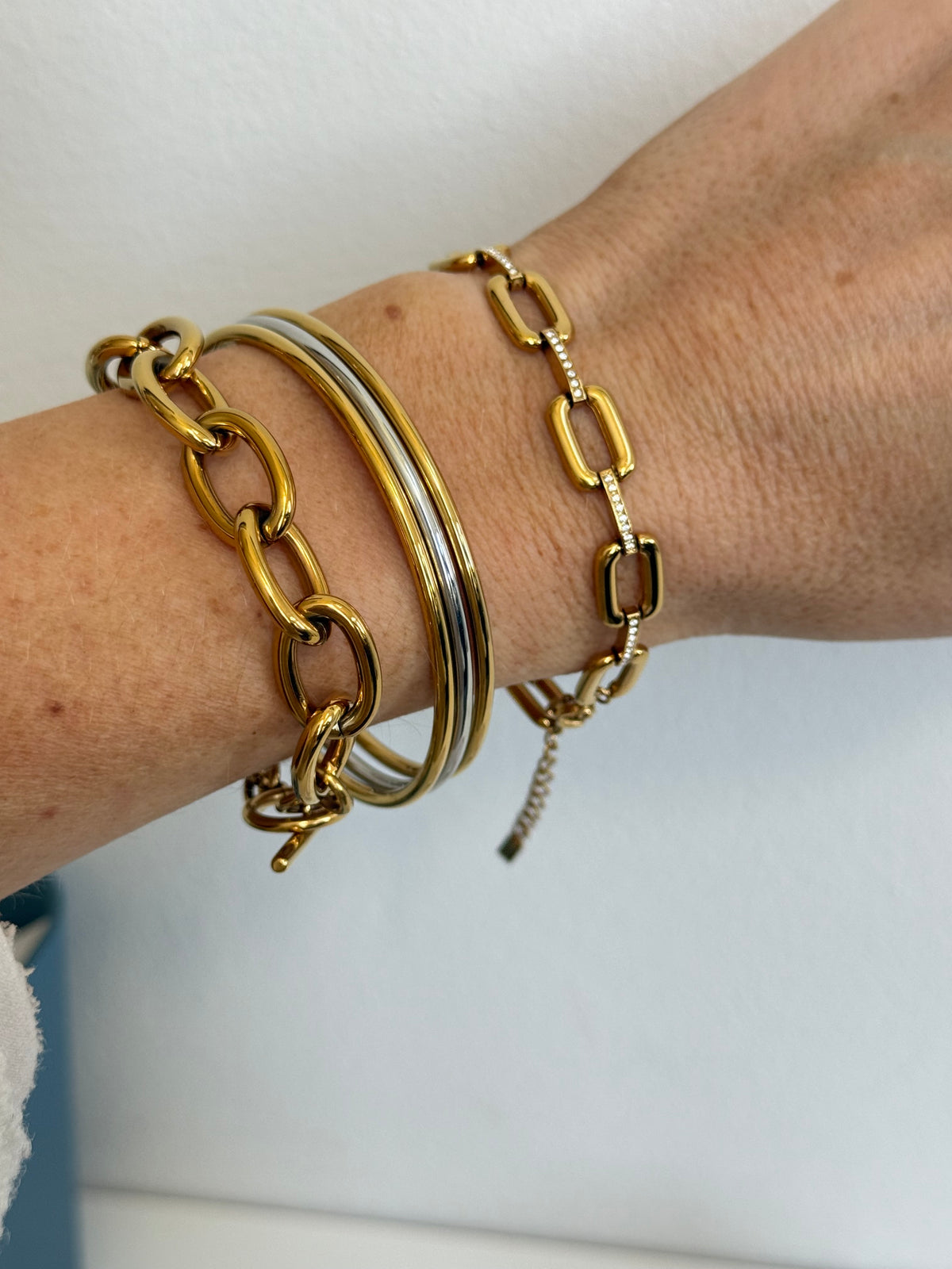 Luma - Gold Silver Stack Bracelet Set