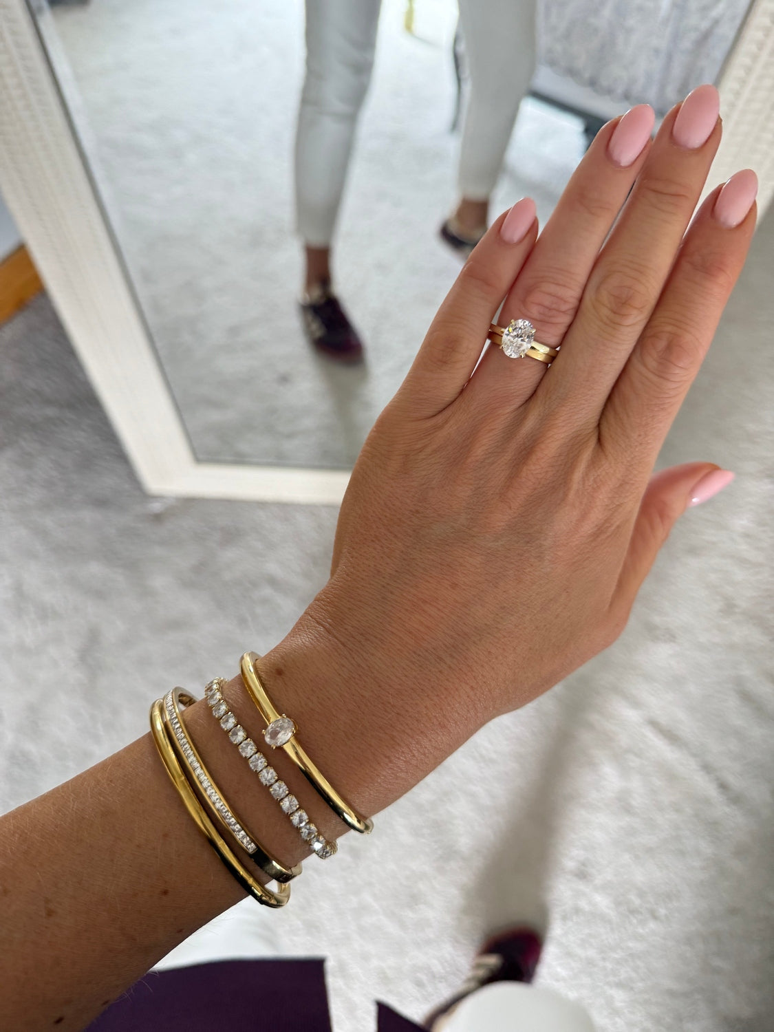Shelly - Gold Bangle Bracelet