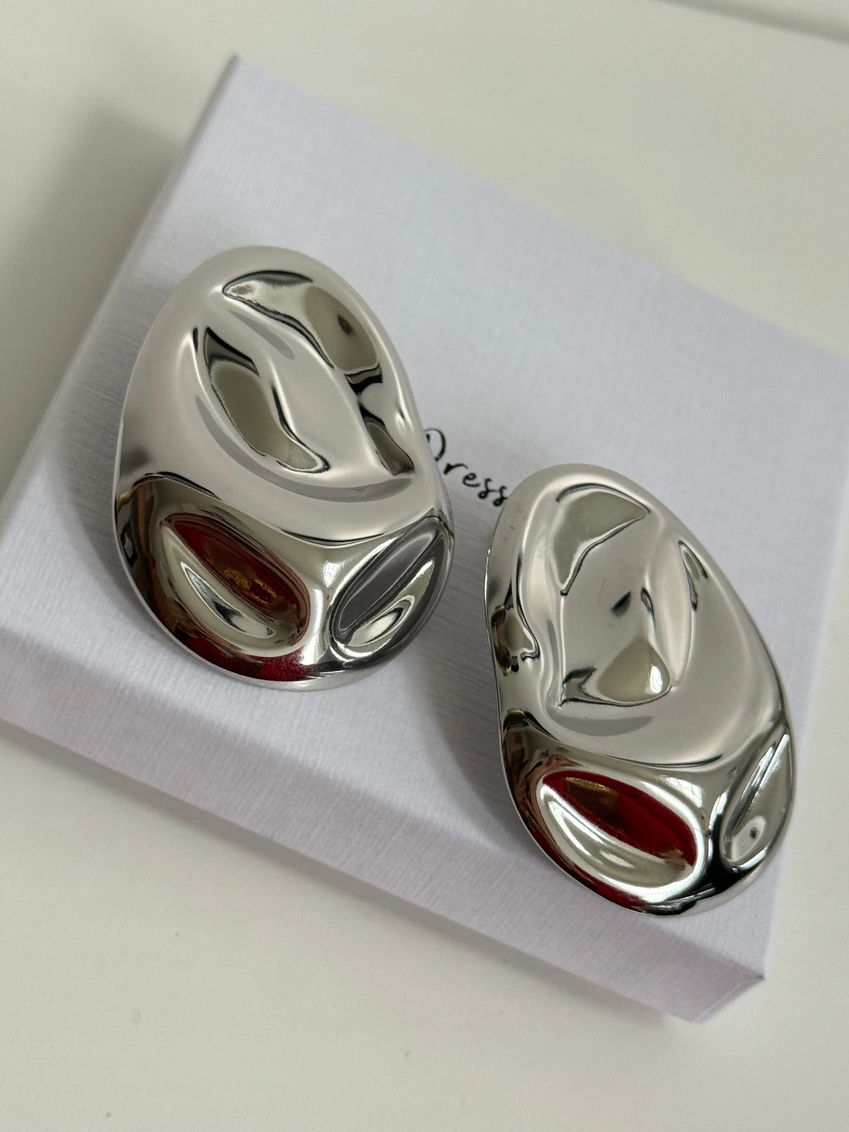 Cass - Silver Statement Earring