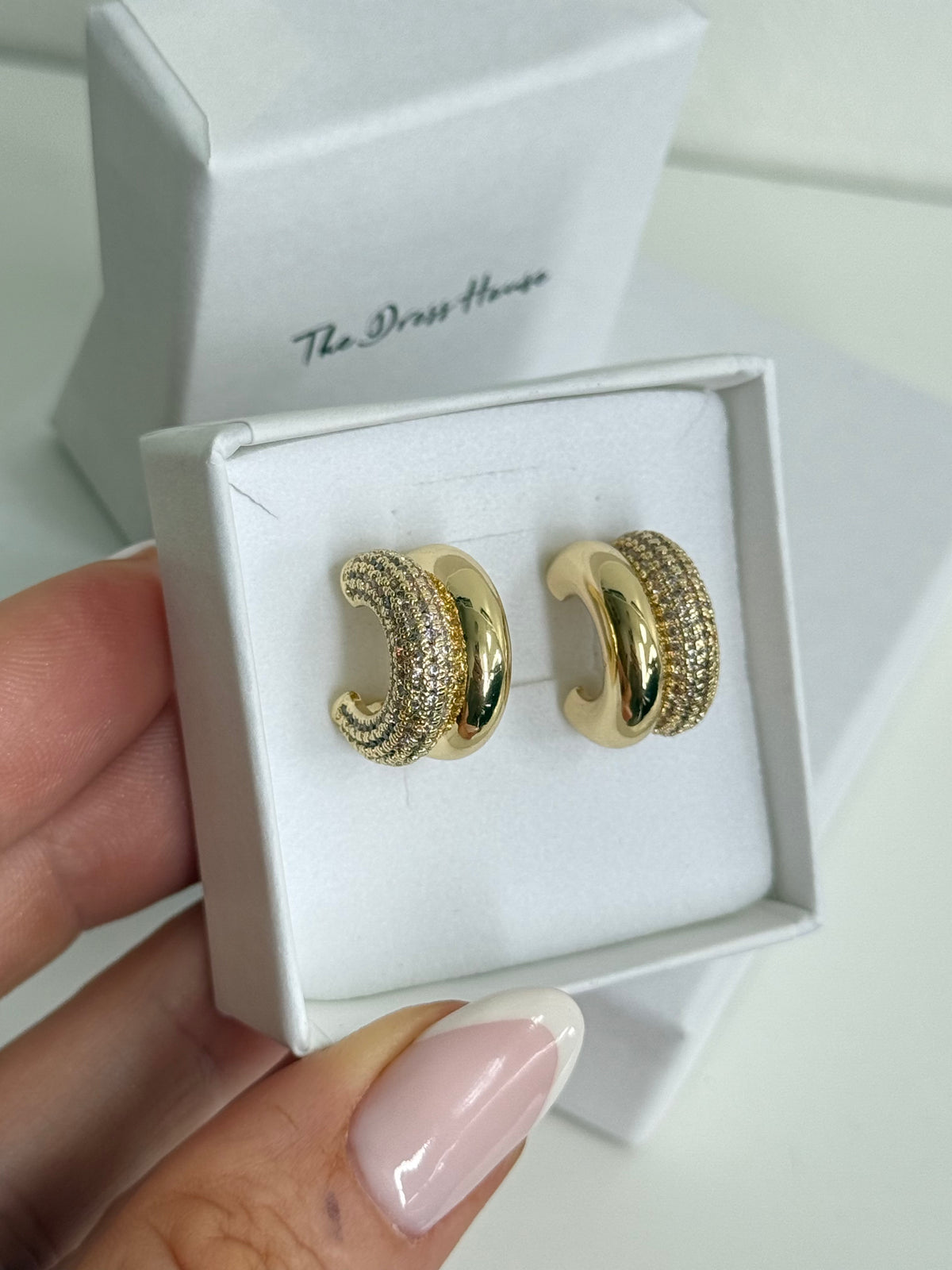 Abbie Shimmer - Gold Hoop Earring