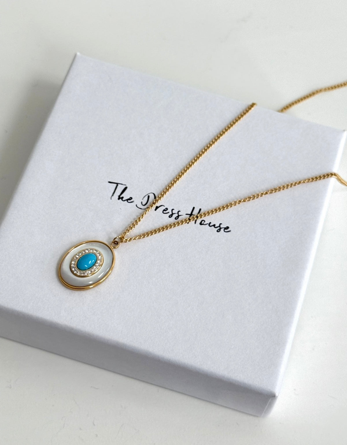 Nikki - Gold Turquoise Necklace