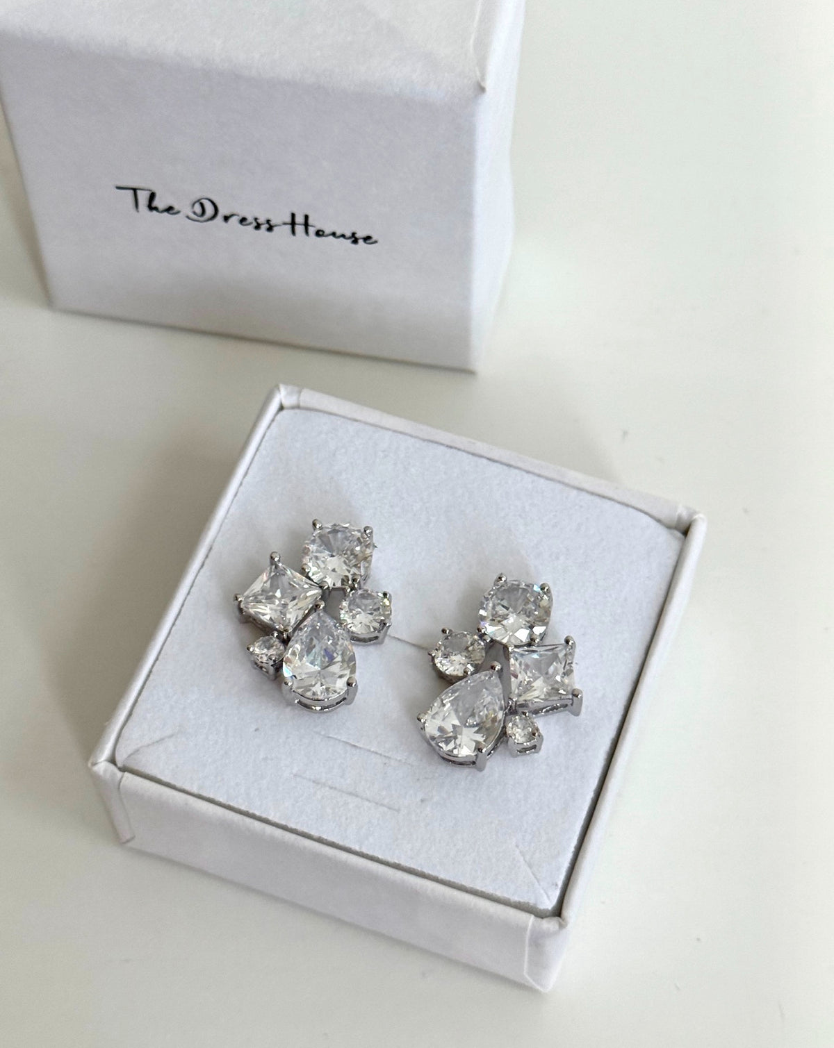 Sienna - Silver Diamanté Earring
