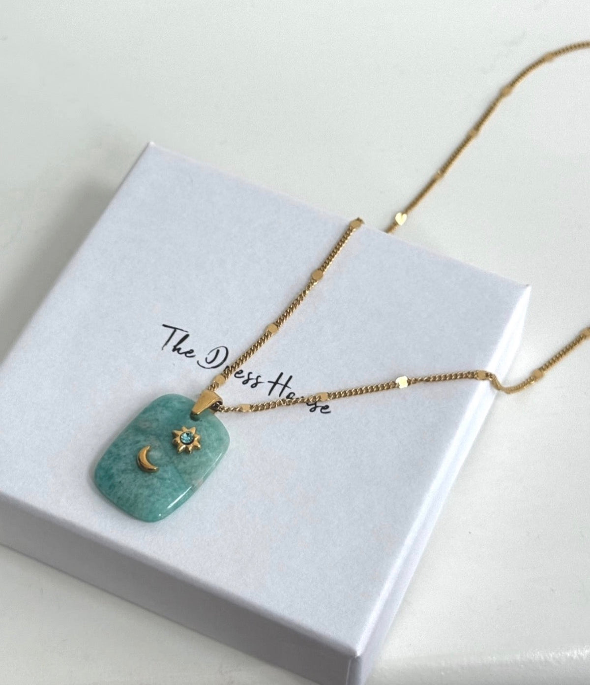 Tilly May - Turquoise Gold Necklace
