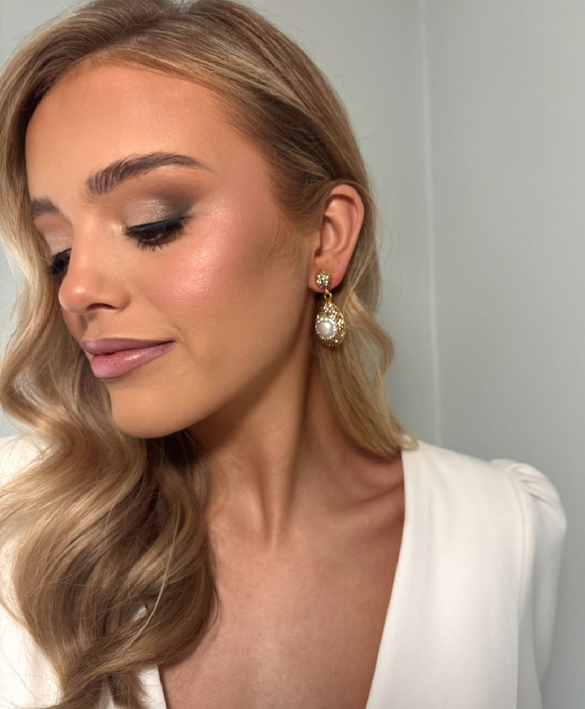 Isobel - Gold Bronze Bangle Earring Set