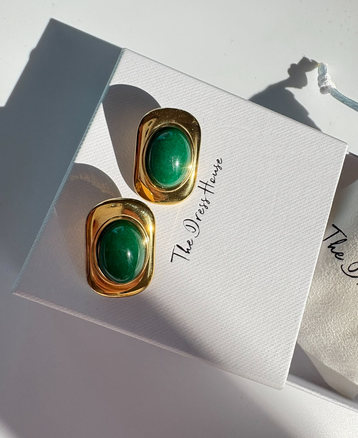 Cina - Green Gold Earring