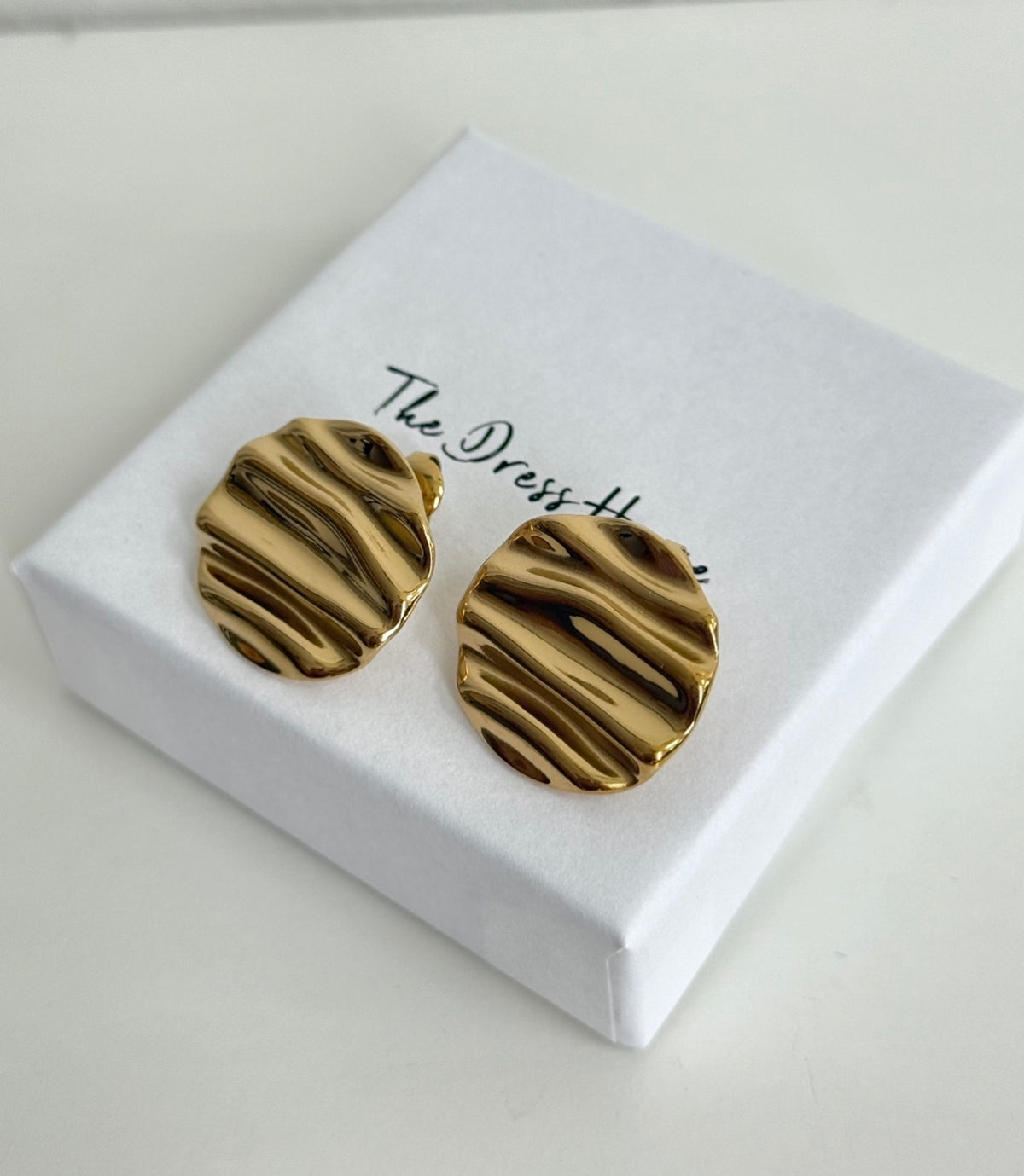 Jessica - Gold Statement Stud Earring